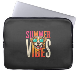 Housse Pour Ordinateur Portable Lunettes de soleil pour chien Summer Vibes