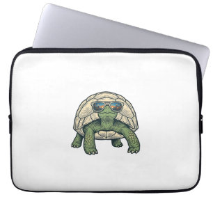 Housse Pour Ordinateur Portable Lunettes de soleil tortue Vintage Vector Design_1
