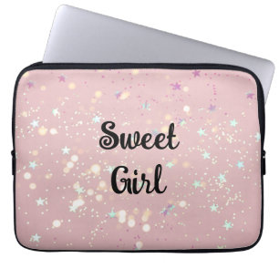 Housse Pour Ordinateur Portable Luxe moderne fille romantique