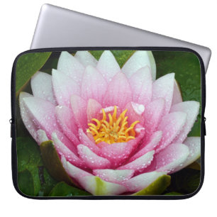 Housse Pour Ordinateur Portable Lys d'eau rose