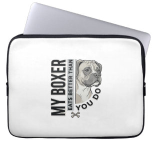 Housse Pour Ordinateur Portable Ma chemise Boxer mange mieux que vous ne le faites