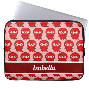 Housse Pour Ordinateur Portable Macaw rouge et vert
