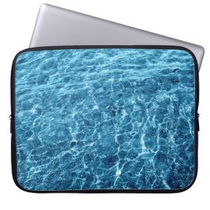Housse Pour Ordinateur Portable Macro Bubbling Blue Sea Photo