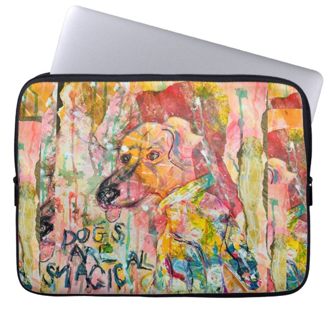 Housse Pour Ordinateur Portable Magical Dog Laptop Sleeve (Devant)