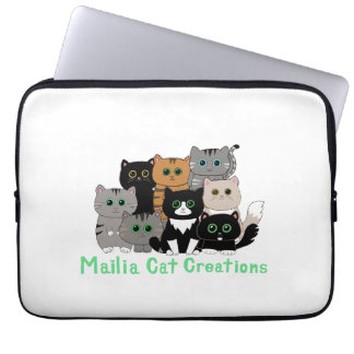 Housse Pour Ordinateur Portable Mailia Cat Créations Famille de chats