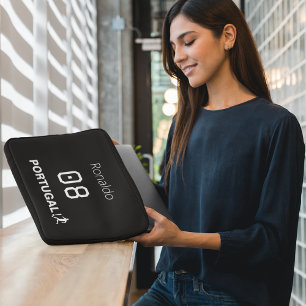 Housse Pour Ordinateur Portable Maillot d'équipe athlétique Nom Numéro Football