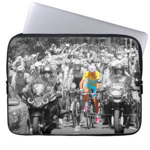 Housse Pour Ordinateur Portable Maillot Jaune du Tour de France Peloton Course Cyc