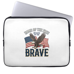 Housse Pour Ordinateur Portable Maison du Libre Aigle Brave Design de T-shirt Patr