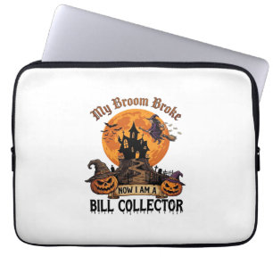 Housse Pour Ordinateur Portable Maison Hantée Halloween Collecteur de Factures Bal
