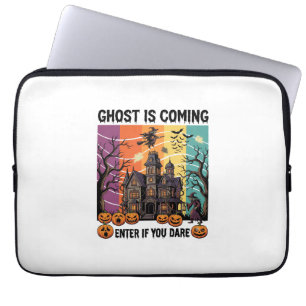 Housse Pour Ordinateur Portable Maison Hantée Halloween Fantôme Arrive Pompe à Sor