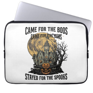 Housse Pour Ordinateur Portable Maison Hantée Halloween Gravure Vintage T Spooky