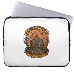 Housse Pour Ordinateur Portable Maison Hantée Ne Pas Essayer Halloween