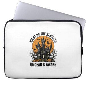 Housse Pour Ordinateur Portable Maison Hantée Vintage Morts Inquiets Art Halloween