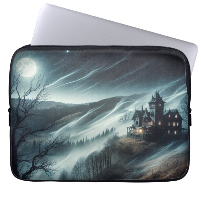 Housse Pour Ordinateur Portable Maison haunted (Devant)