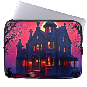 Housse Pour Ordinateur Portable Maison Haunted éffrayant à Dusk Design