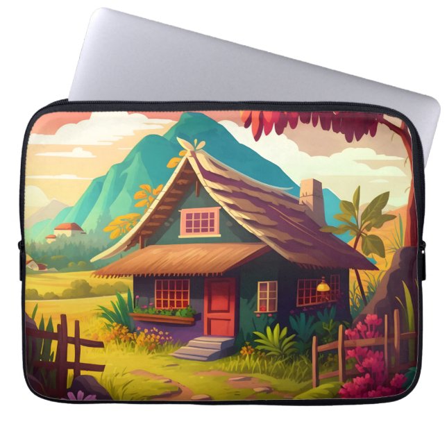 Housse Pour Ordinateur Portable Maison traditionnelle philippine-36543 (Devant)