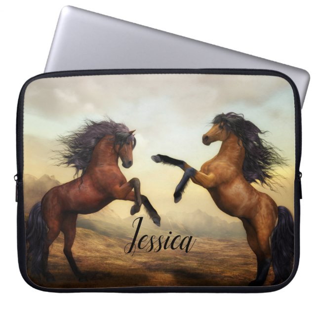 Housse Pour Ordinateur Portable Majestic Stallions (Devant)