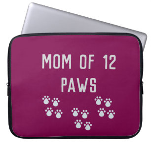 Housse Pour Ordinateur Portable Maman de 12 pattes