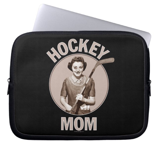 Housse Pour Ordinateur Portable Maman du hockey (Devant)