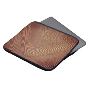 Housse Pour Ordinateur Portable Manche Brown pour ordinateur portable Waves Abstra