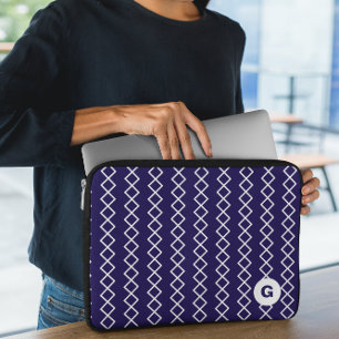 Housse Pour Ordinateur Portable Manche de l'ordinateur portable géométrique Monogr