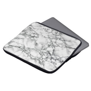 Housse Pour Ordinateur Portable Manche de l'ordinateur portable Marbre blanc en pi