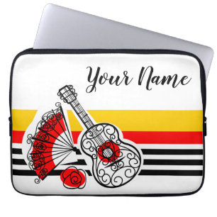 Housse Pour Ordinateur Portable Manche de nom de bande classique des Souvenirs esp