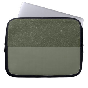 Housse Pour Ordinateur Portable Manche de Parties scintillant verte Moss personnal