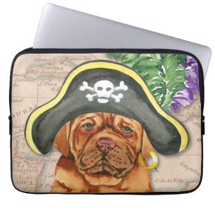 Housse Pour Ordinateur Portable Manche de portable Dogue de Bordeaux Pirate