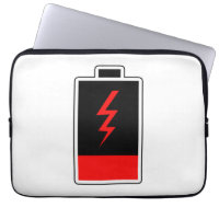 Manche d'ordinateur portable basse batterie