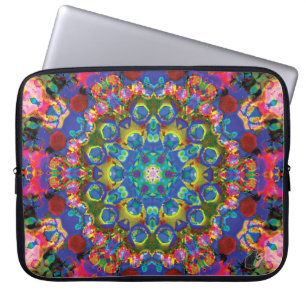 Housse Pour Ordinateur Portable Manche d'ordinateur portable Doily Kaleidoscope