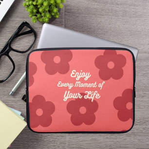 Housse Pour Ordinateur Portable Manche d'ordinateur portable Inspirationnel Red Fl