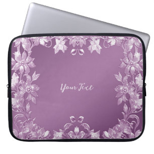 Housse Pour Ordinateur Portable Manche d'ordinateur portable Lilac Floral moderne
