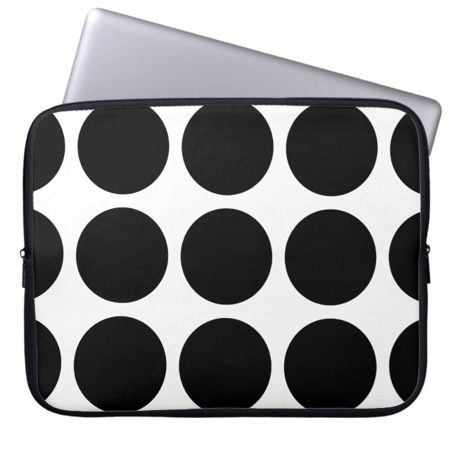 Housse Pour Ordinateur Portable Manche électronique Pois (Devant)