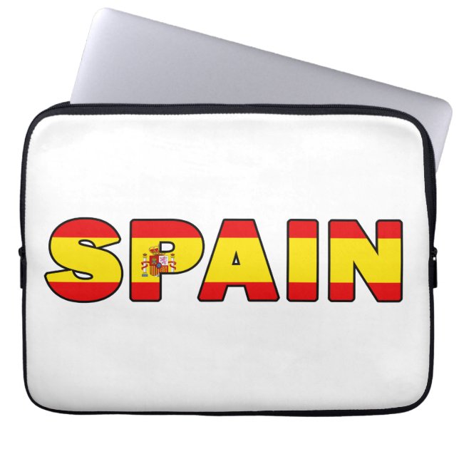 Housse Pour Ordinateur Portable Manche Espagne (Devant)