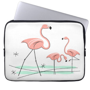 Housse Pour Ordinateur Portable Manche Flamant rose Ocean Trio 2 pour ordinateur p