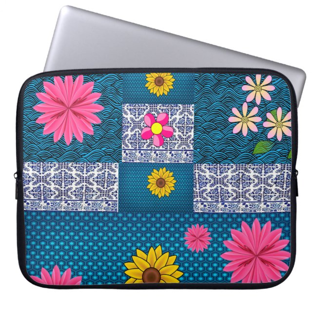 Housse Pour Ordinateur Portable Manche florale pour Ipad (Devant)