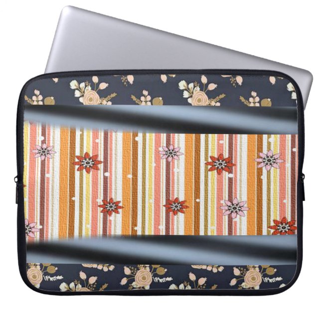 Housse Pour Ordinateur Portable Manche florale pour Ipad (Devant)