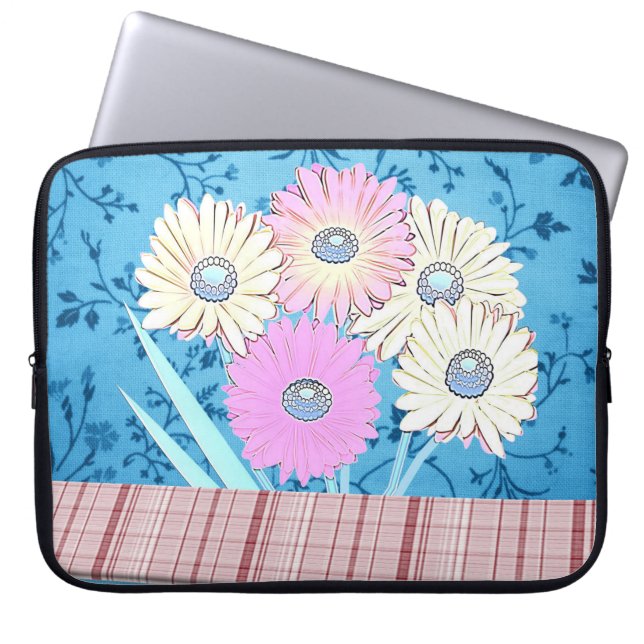 Housse Pour Ordinateur Portable Manche florale pour Ipad (Devant)