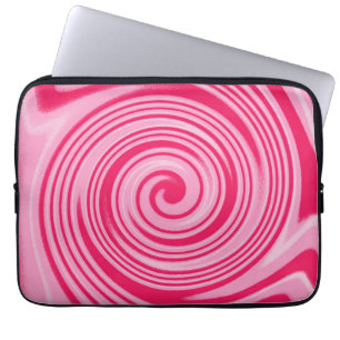 Housse Pour Ordinateur Portable Manche motif pivotante rose