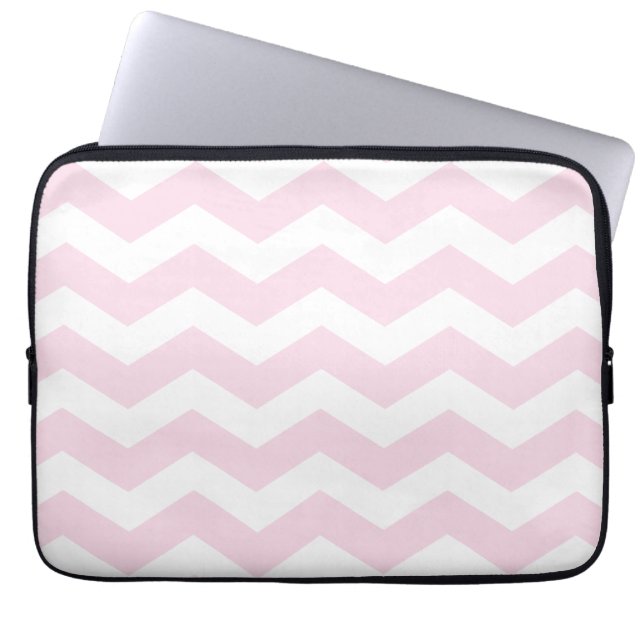 Housse Pour Ordinateur Portable Manche Motif rose Chevron (Devant)