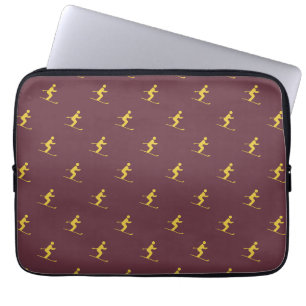 Housse Pour Ordinateur Portable Manche Ordinateur Portable Burgundy Skier