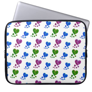 Housse Pour Ordinateur Portable Manche Ordinateur Portable Coeur Coloré