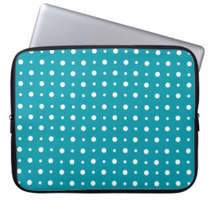 Housse Pour Ordinateur Portable Manche Ordinateur portable élégant, Pois blancs, T