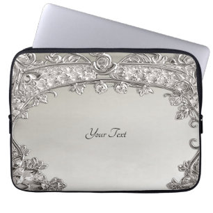 Housse Pour Ordinateur Portable Manche Ordinateur Portable Moderne Argent