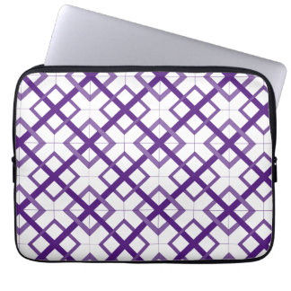 Housse Pour Ordinateur Portable Manche Ordinateur Portable - Motif Lattice violet 