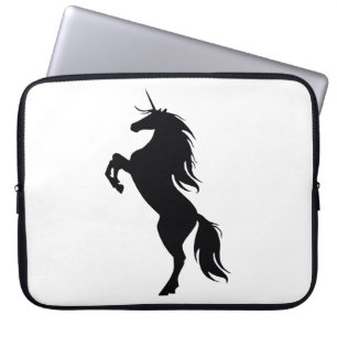 Housse Pour Ordinateur Portable Manche Ordinateur Portable Silhouette Unicorne Noi