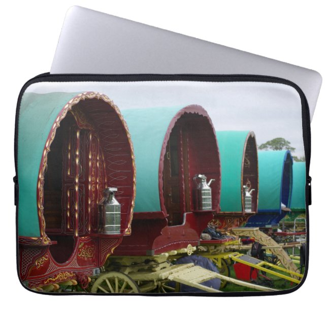 Housse Pour Ordinateur Portable Manche portable de wagons tziganes (Devant)