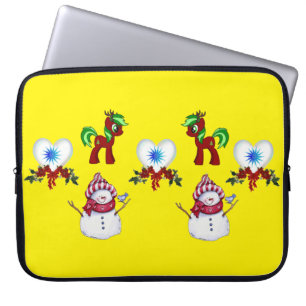Housse Pour Ordinateur Portable Manche pour ordinateur portable de Noël en néoprèn