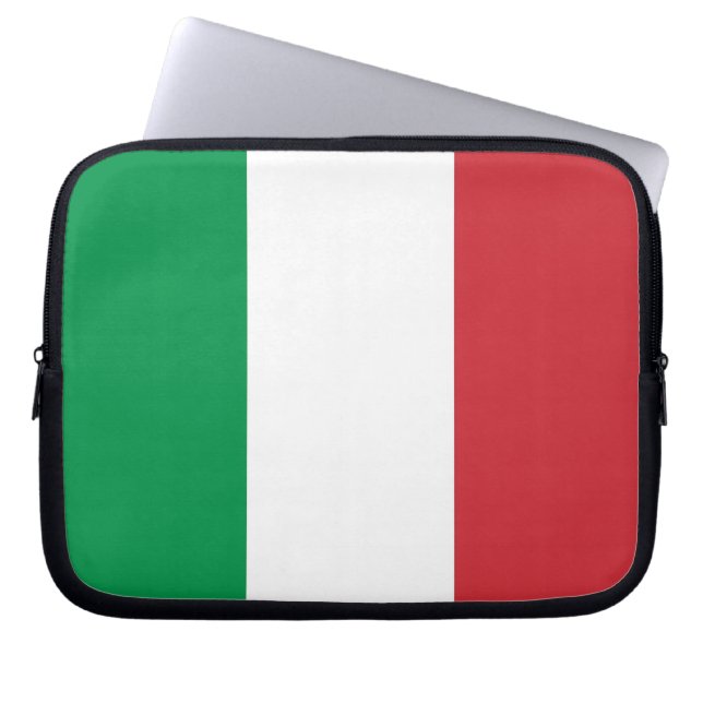 Housse Pour Ordinateur Portable Manche pour ordinateur portable Drapeau italien (Devant)